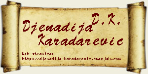 Đenadija Karadarević vizit kartica